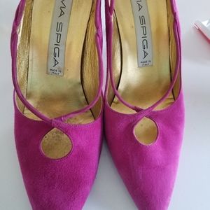 Via spiga suede pumps